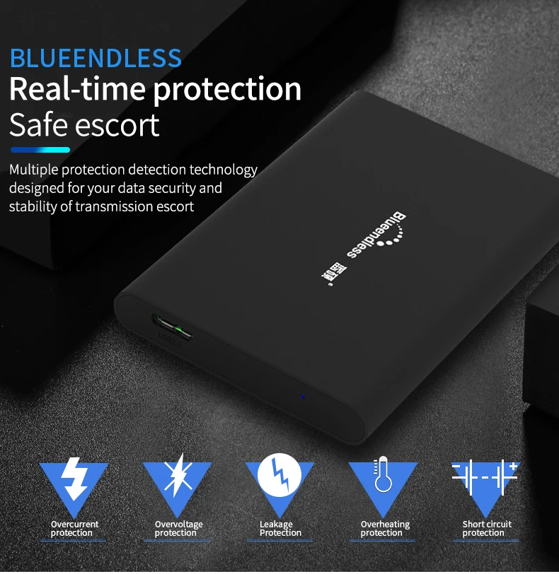 portable hard disk Blueendless  Ultra Slim Portable External Hard Drive 320gb HDD USB3.0 500gb Mobile Hard Disk for Computer Laptop hd externo usb hard drive