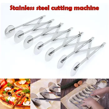 

7 Wheel Stainless Steel Pastry Cutter Kitchen Baking Tools for Cookies Dough Cake HY99