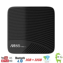 TV Box Android 7.1 3GB 32GB 3G/16G Mecool M8S Pro L Smart Mini PC Amlogic S912 Octa Core 64bit 4K Wifi Bluetooth Set Top Box