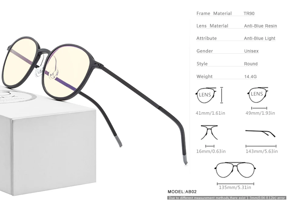 FONEX TR90, анти-синий светильник, очки, оправа для мужчин, защита от радиации, круглые очки для игр, компьютера, очки для женщин, AB02