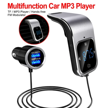 

Bluetooth Car Wireless Bluetooth Receiver Charge for Car AUX MP3 Player FM Transmitter MP3 Player with Hands-free