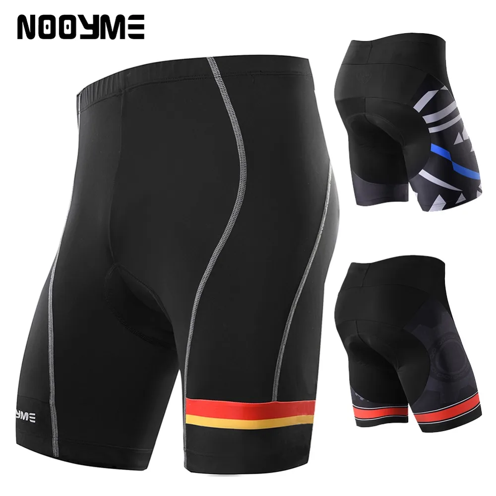 NOOYME men's cycling shorts basic shockproof 3D padded sport bike