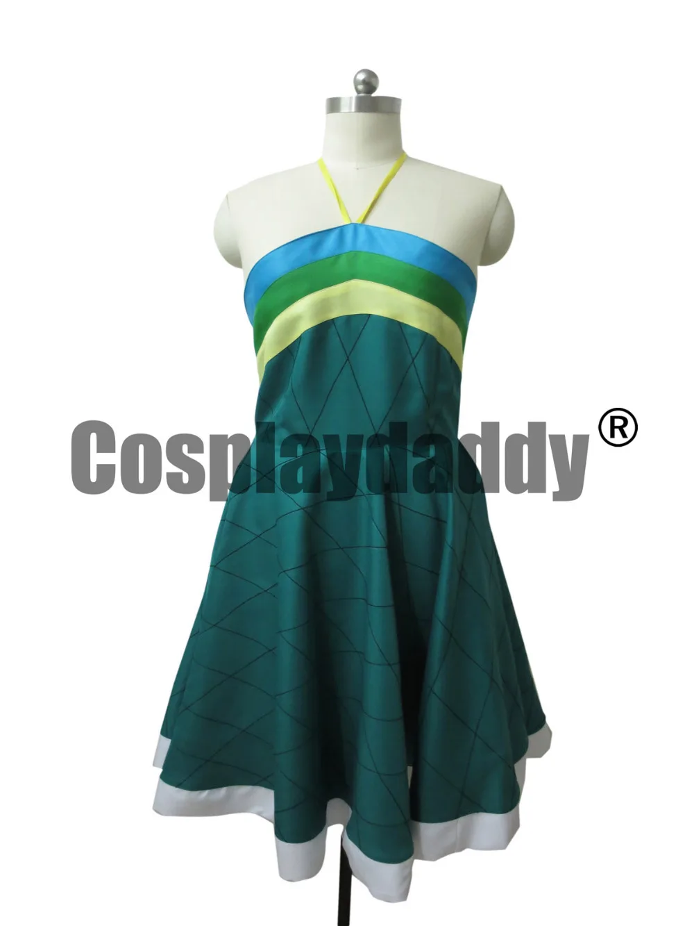 

Fairy Tail Wendy Marvell Cosplay Costume Deep Green Dress