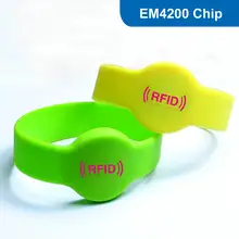 WB02 RFID браслет и силиконовый браслет и RFID браслет с биркой ID Tag 125 кГц с чипом EM4200