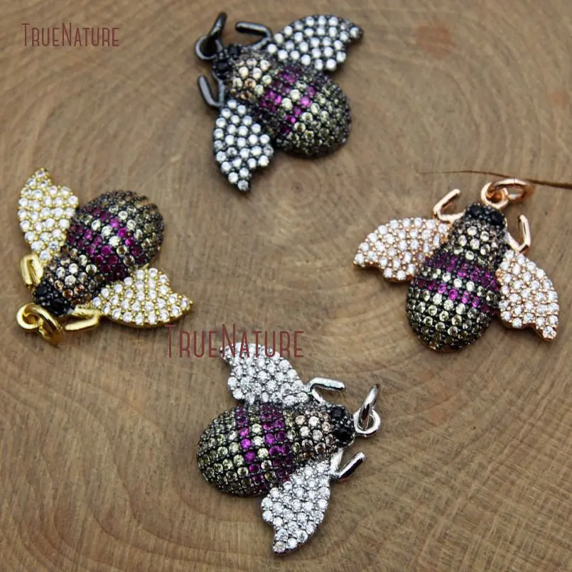 20171220-PM9251- Colours Zircon Micro Pave Bee Pendant Copper Pendant_8