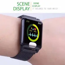 Dynamic UI blood pressure wrist band heart rate monitor PPG ECG smart bracelet fitness tracker intelligent wristband