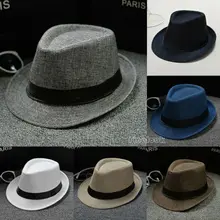 Повседневная соломенная шляпа, летнее платье с широкими полями, Классическая американская фетровая шляпа для мужчин и женщин