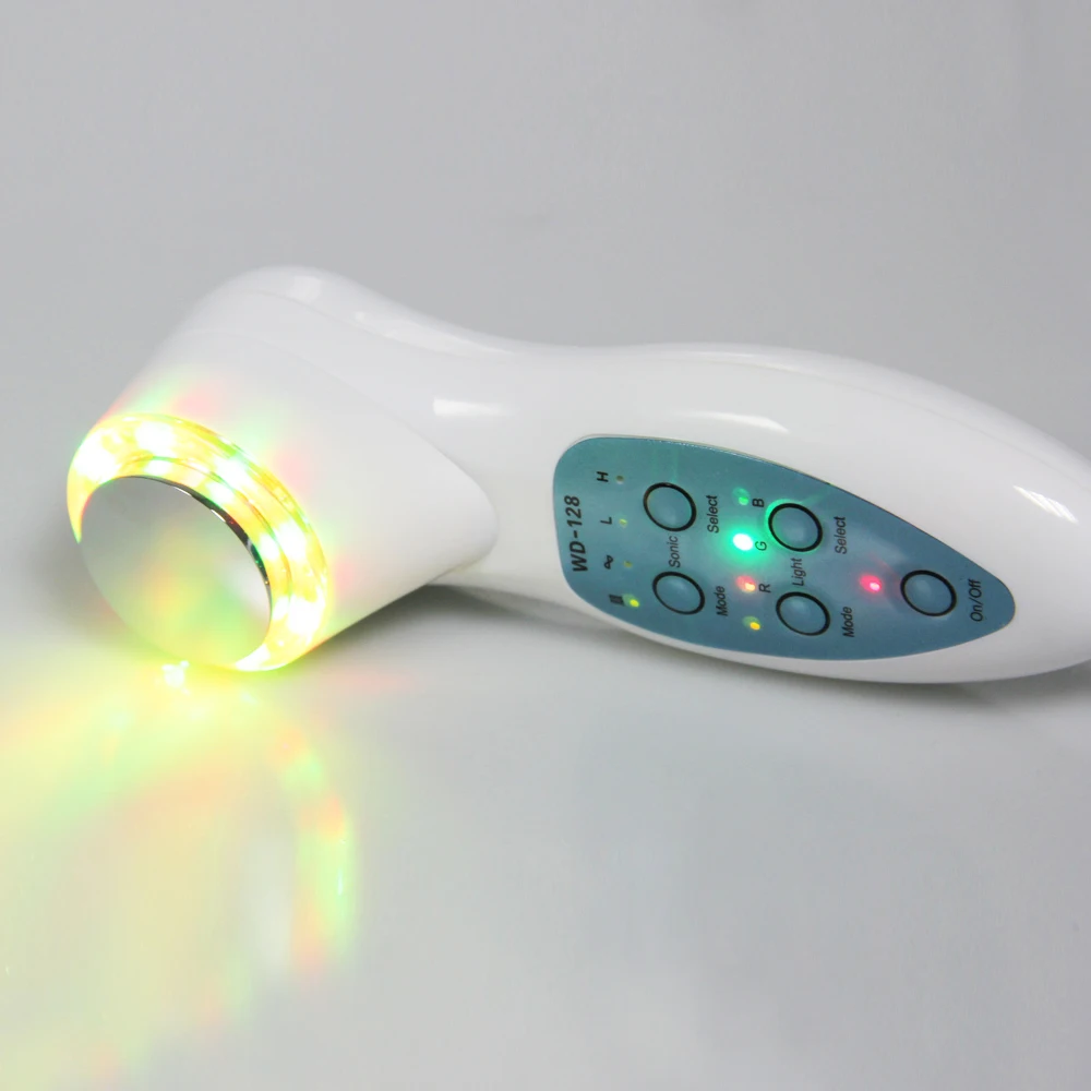 

Photon 7 Colors LED Light 3Mhz Ultrasonic Anti-aging Facial Skin Care Firming Beauty device