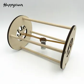 

Happyxuan Science Experiment Sets For Kids School Physics Teaching DIY Hooke Roller Kits Learning Toys Education Creativity Boy