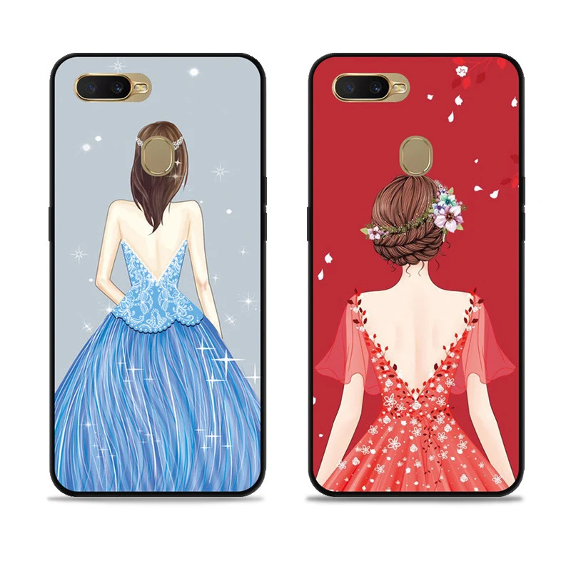 Чехол для Oppo A7 чехол s Свадебная девушка окрашенный прозрачный Мягкий