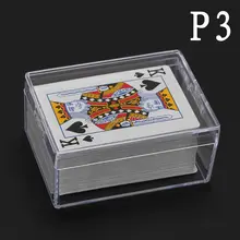 Пенополистирол прозрачный игральные карты пластиковая коробка PS хранения коллекции Контейнер Чехол(только коробка, без игральных карт