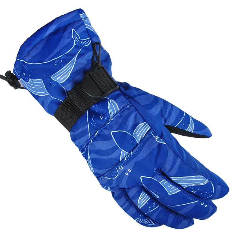 Профессиональные лыжные перчатки теплые зимние водонепроницаемые зимние перчатки детские мужские и женские перчатки для сноуборда HXST52