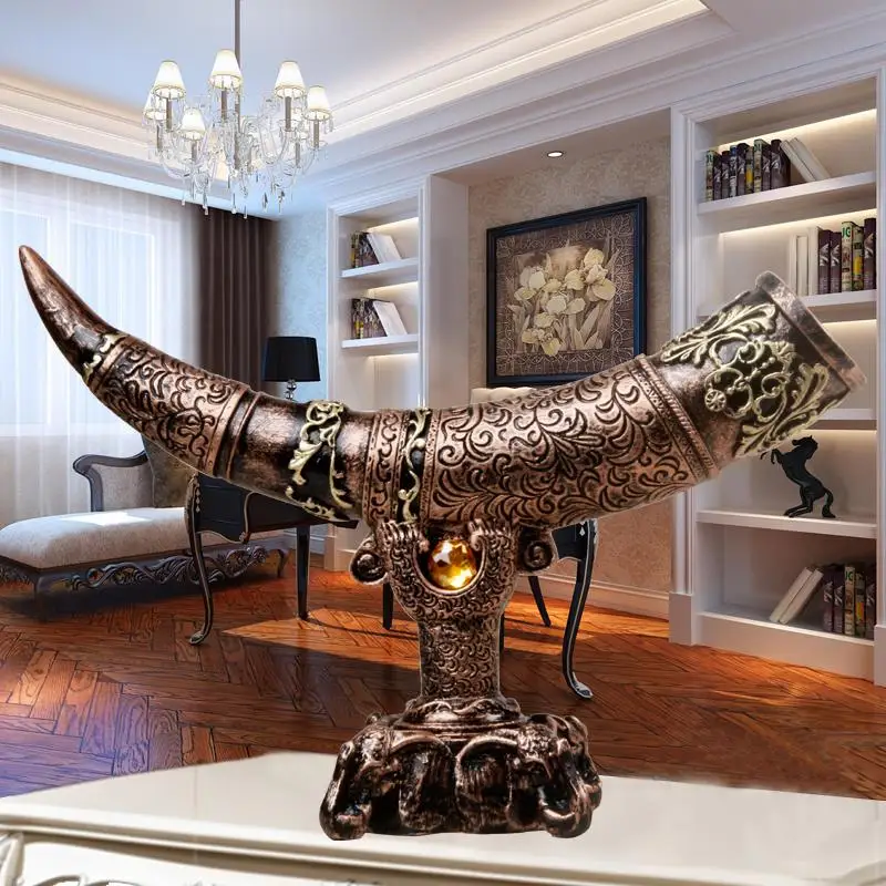 Imitation ivory Home decor decoration crafts bar hotel office TV cabinet wine cabinet living room statue