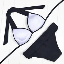 2018 Women Push up Bandage Sexy Bikinis Swimsuit Retro Brazilian Swimwear Female Bikini Set font b
