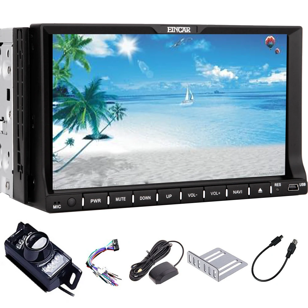 Cheap Navigator Radio 2 Din win8 Car DVD Player Logo Receiver System CD iPod FM Sub Music MP5 MP3 8GB GPS Map Stereo PC 11