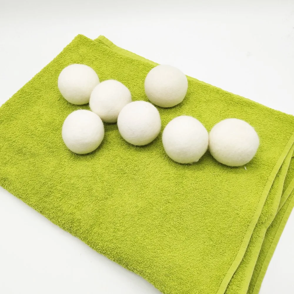 Buy 6pieces 7cm Wool Dryer Balls Laundry Balls & Discs