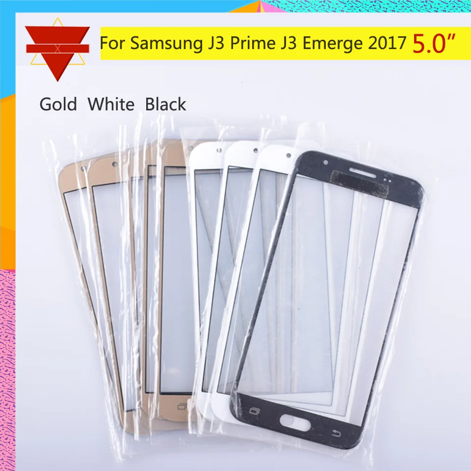 10 шт./лот для Samsung Galaxy J3 Prime Emerge 2017 J327 SM-J327P GT-J327 сенсорный экран Передний со