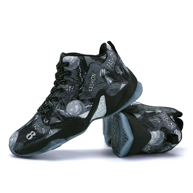 US $19.99 High Top Jordan Basketball Shoes Men Cushioning Breathable Basketball Boots Light Outdoor Mens Snea