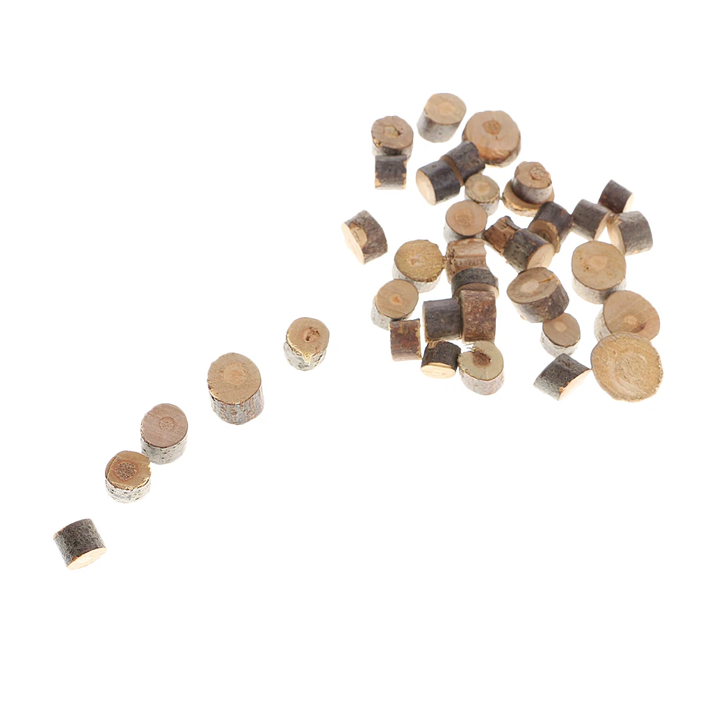 200pcs 5-10mm Natural Pine Wood Slices Logs for DIY Crafts Wood Tree Rings Rustic Wedding Decoration Wooden Pile Ornaments