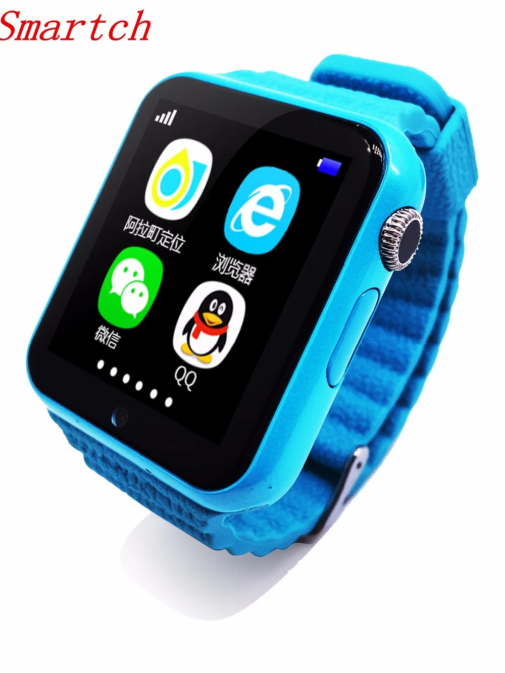 

Smartch GPS Saft Tracker Smart Watch V7k For iOS Android Kids Location Children Baby Support SIM TF Card Safe Anti-lost Monitor