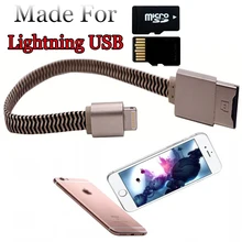 Usb Flash Drive For iphone 7 6s 6 Plus 5 5S ipad Pendrive OTG 8gb 16gb 32gb 64gb Pen drive HD external storage memory usb cable