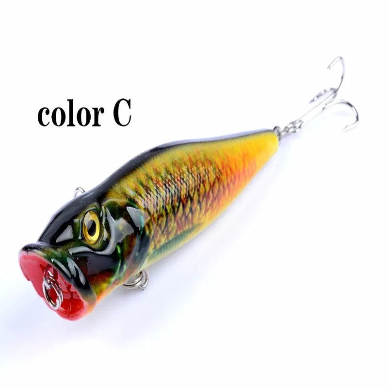 

Fishing Topwater Floating Popper Poper Lure 6# high carbon steel hooks Crank Baits Tackle Tool 9.5cm 12g fishing tackle