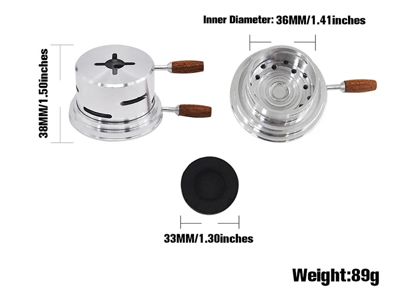 Металлический кальян держатель угля для кальяна головы хранитель тепла Narguile Sheesha двойной и одной ручкой кальян чаша