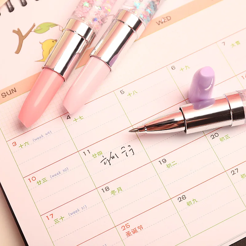 Kawaii Quicksand Lipstick Gel Pen - Kuru Store