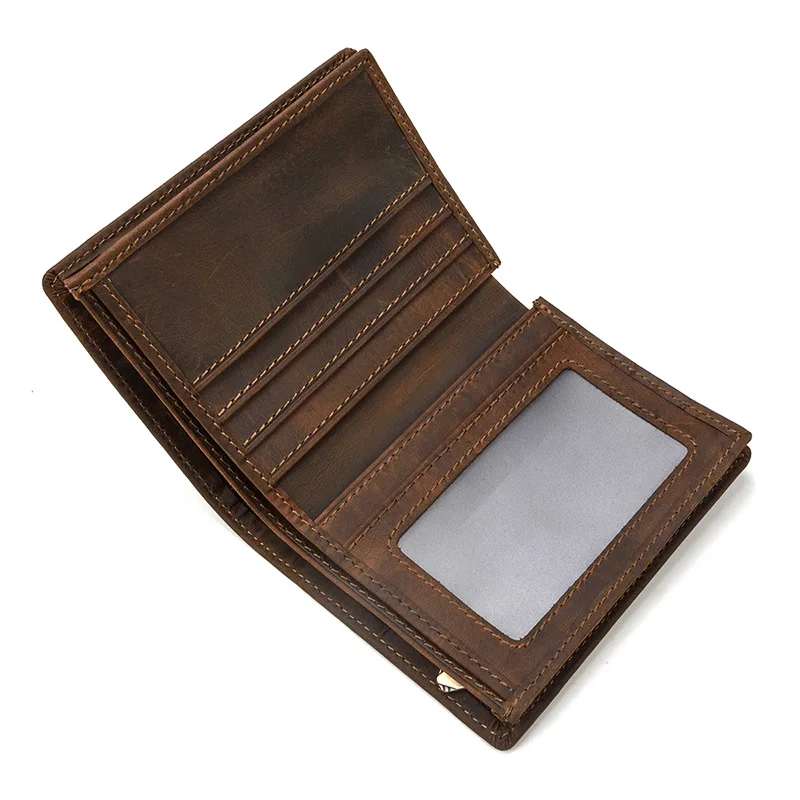 Luufan мужской короткий кошелек из натуральной кожи, карманный кошелек, кошелек для кредитных карт, монет, фото, настоящая мягкая кожа, кошелек