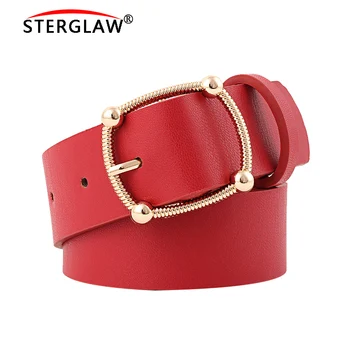 

2020 New Fashion Warm-faced Women Waist with Simple Solid Strap Dress Shirt Decorated Wide Belt for Woman Luxury Female Belt N43