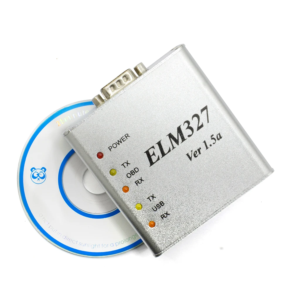 Автомобильный диагностический сканер ELM327 V1.5/V1.5a OBD2 металлический инструмент для