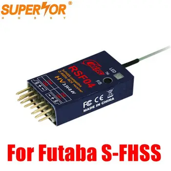 

Cooltech RSF04 4ch S-FHSS Compatible Receiver for Futaba 10J, 8J, 6J, 4GRS, 4PX RC models Fixed wing Helicopter gliders Car Boat