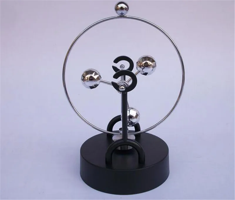 

2018 Home Decor Kid Educational Desk Toy Gift Cradle Newtons Cradle Steel Balance Ball Physics Science Pendulum Ball