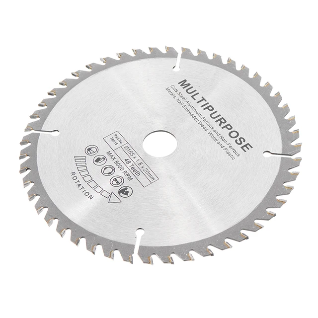 Circular Saw Blade 165mm 48 Teeth Tungsten Steel Alloy Saw Blades Hand Tools for Woodworking Cutting