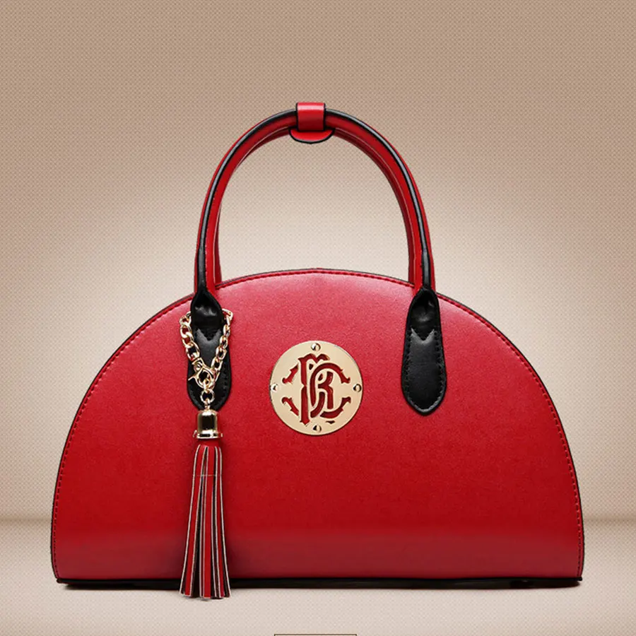 PU Leather Designer Brand Handbag Female Shell Bag Vintage Woman Bag with Tassel Fringed Crossbody Bag