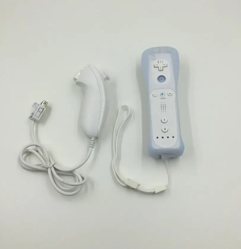 2 in 1 remote controller built in motion plus nunchuck for