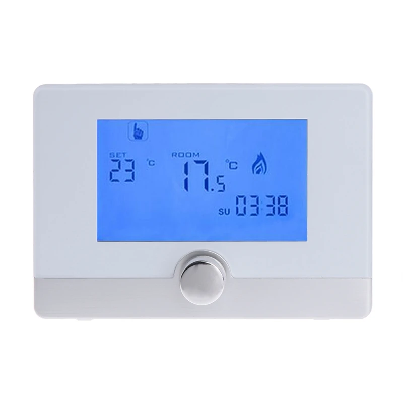 

Programmable Digital Room Thermostat for Wall-hung Gas Boiler Heating System 5A #0616