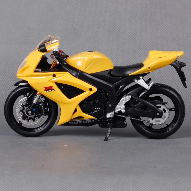 Мотоциклетная модель велосипеда Maisto 1:12 SUZUKI GSX R600 бесплатная доставка 31152|maisto