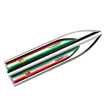 

For Abarth 500 595 695 Punto Berlinetta Cabrio Italia Auto Side Sticker Car Door Waist Line Emblem Badge Exterior Accessories