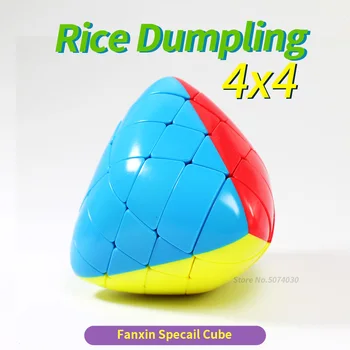 

Fanxin Rice Dumpling 4x4x4 Mastermorphix 4x4 Stickerless Magic Cubes Puzzle Toy Multicolor Special Hight Difficult