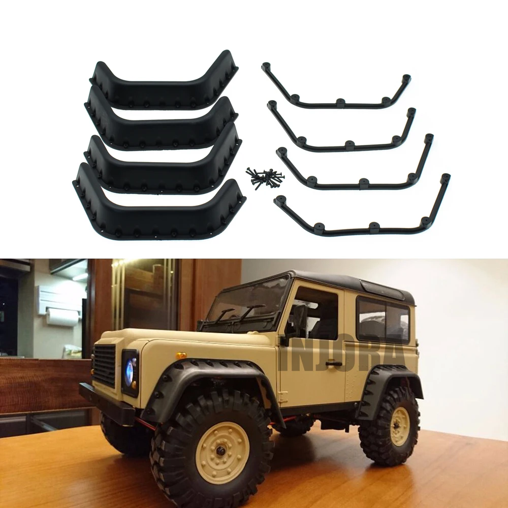 Пластиковые черные вспышки крыла для 1:10 RC Crawler D90 D110 Axial SCX10 Корпус Корпуса|Детали и