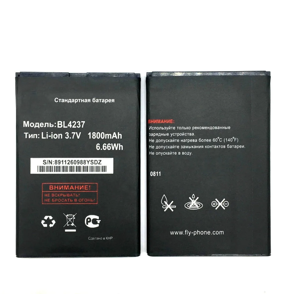 Оригинальная батарея для BL4237 1300mAh запасная телефонная Fly IQ245 IQ246 IQ430 мобильного