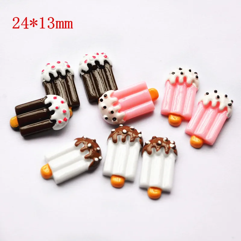 

30pcs DIY Miniature Artificial Fake Food Cake Resin Cabochon Scrapbooking resin icecream for diy decoration