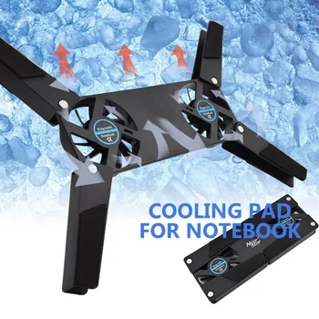 Besegad Foldable USB Notebook Laptop Cooler Cooling Pad Stand with Double Fans for Chromebook Samsung Lenovo Dell Besegad Foldable USB Notebook Laptop Cooler Cooling Pad Stand with Double Fans for Chromebook Samsung Lenovo Dell