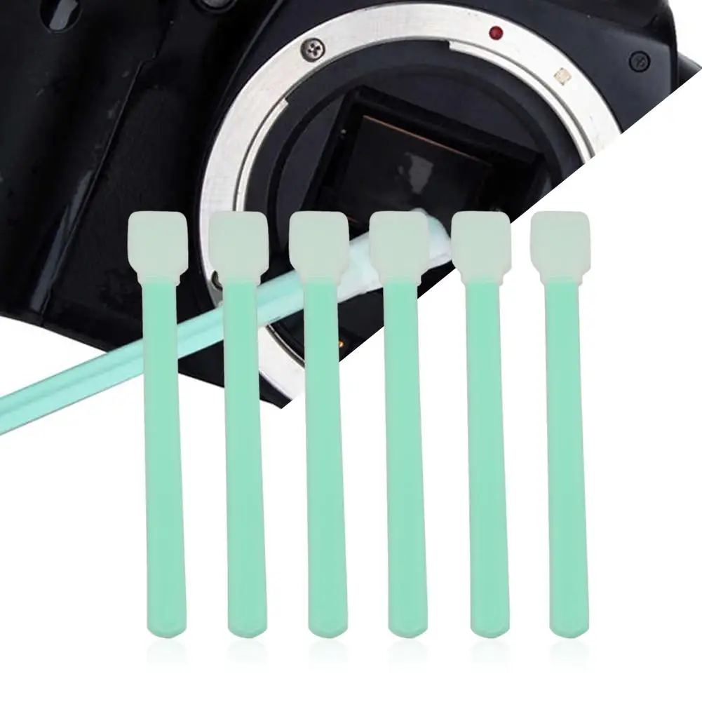 6 шт. Камера Сенсор Cleaner Мини объектив Cleaning Kit Пластик Очищающая палочка тампон для