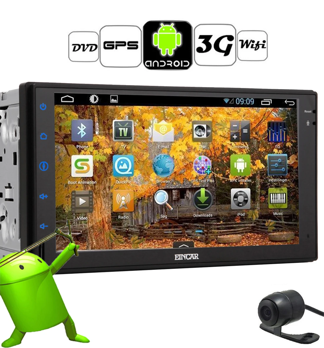 Flash Deal Android 5.1 Map No-DVD Tablet GPS WiFi EQ 4-Core 7" Auto Car Stereo APP CD Autoradio Video Radio SD 1080P 12