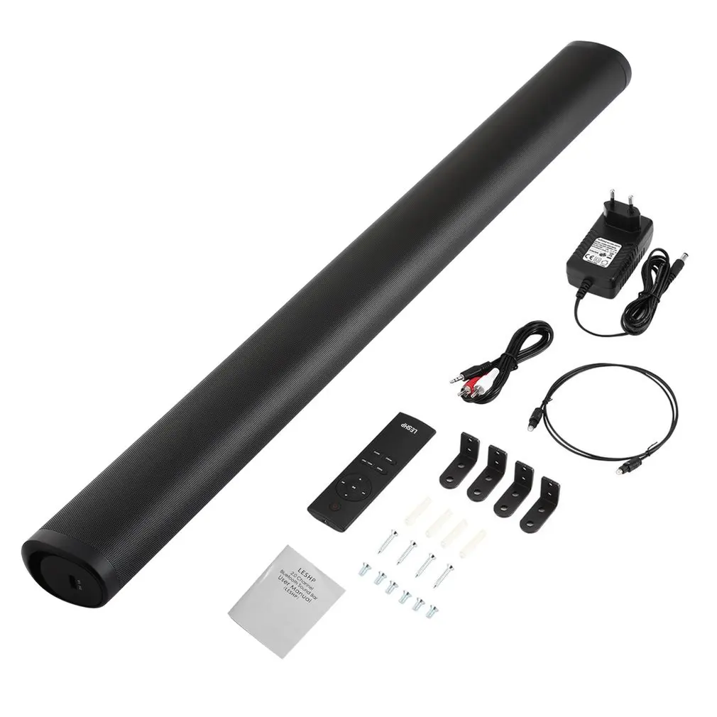 

LESHP 2.0 Channel Wireless Sound Bar with Remote Control Speaker Stereo Soundbar for Home Theater Speaker