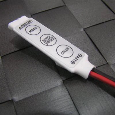 12 В Ultra Slim Мини Портативный RGB 5050/3528 LED striptape контроллер полосы Диммер