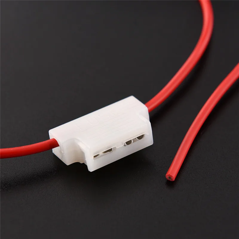 10PCS/lot Fuseholder 5A Middle Blade Fuse Holder Cable For Car Boat Truck ATC/ATO