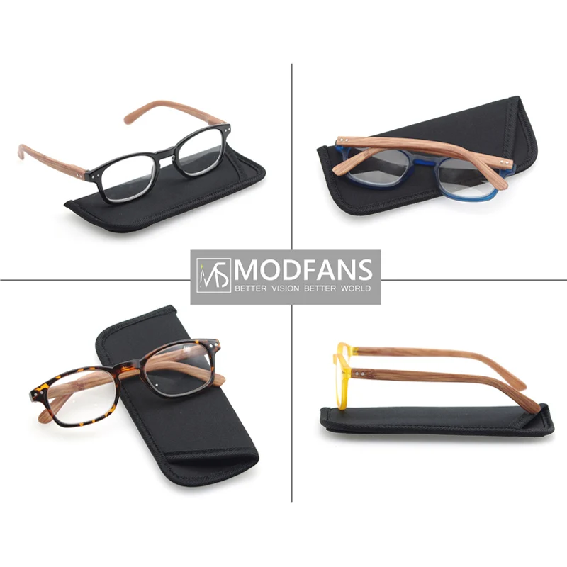 Модные очки для чтения Modfans с пружинным шарниром под дерево стильные считыватели